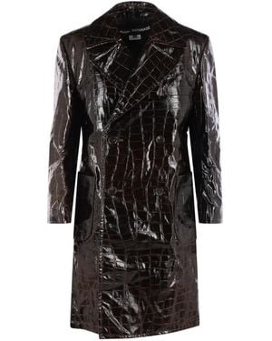 Junya Watanabe Jas Met Krokodillenleer-Reliëf - Zwart