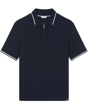 Paul & Shark Half-Zip Polo Shirt - Blue