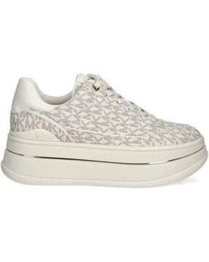 MICHAEL Michael Kors Monogram-Pattern Sneakers - White