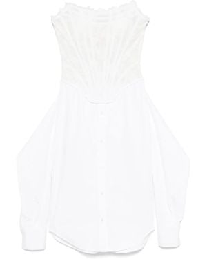 GIUSEPPE DI MORABITO Deconstructed Midi Dress - White