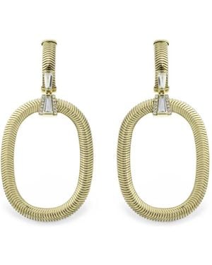 Nikos Koulis Feelings Diamond Drop Earrings - Metallic