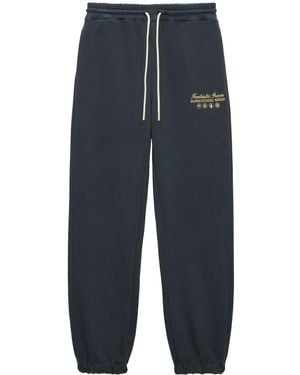 MSGM ロゴ ジョガーパンツ - ブルー