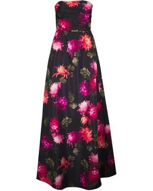 Carolina Herrera Floral-Pattern Strapless Maxi Dress - White