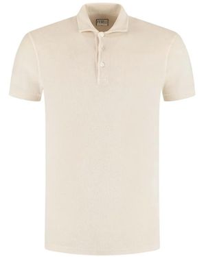 Fedeli Poloshirt mit Knopfleiste - Weiß