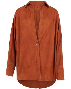 Salvatore Santoro Button Front Shirt - Orange