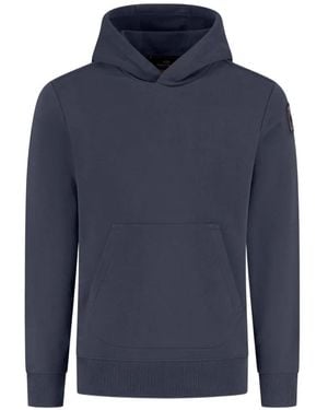 Parajumpers Everest Logo-Patch Hoodie - Blue