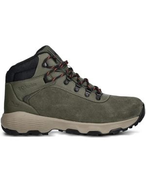 Columbia Newton Wander Logo-Embossed Boots - Brown