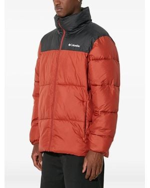 Columbia Quilted Two-Tone Puffer Jacket - Orange