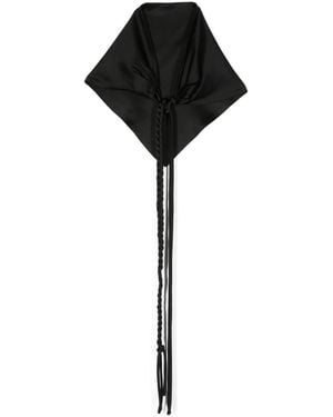 Nanushka Satijnen Sjaal - Zwart