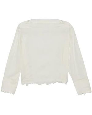 JNBY Floral-Embroidered Blouse - White
