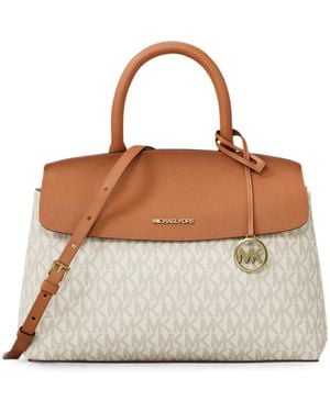 Michael Kors Small Landry Satchel Bag - Brown