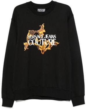 Versace Jeans Couture Baroque-Print Sweatshirt - Black