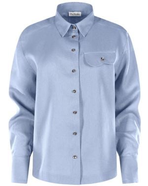 Mia Peculiar Chemise À Boutonnière - Blue