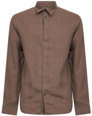 NN07 Chemise À Boutonnière Sur Le Devant - Brown