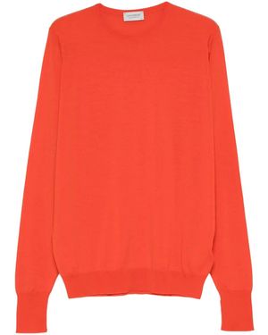 John Smedley Marcus Pullover mit rundem Ausschnitt - Rot