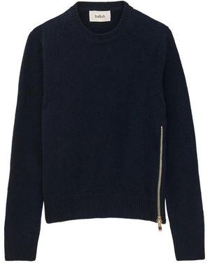 Ba&sh Cheyla Side-Zip Sweater - Blue