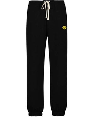 Joshua Sanders X Smiley Pixel Drawstring-Fastening Track Trousers - Black