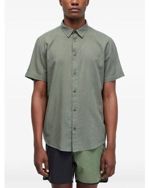 Osklen Texture Short-Sleeve Shirt - Green
