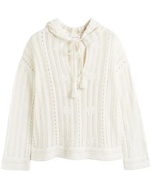 Chinti & Parker X Laura Whitmore Bohemian Hoodie - White