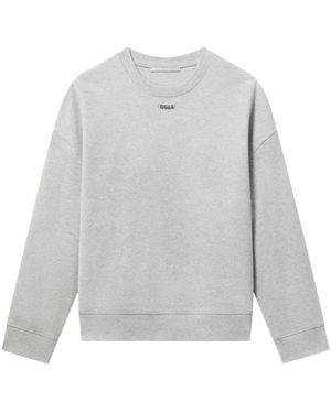 Stella McCartney Sudadera con charm del logo - Gris
