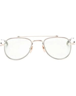 Akoni Calisto Pilot-Frame Sunglasses - White