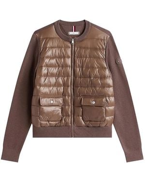 Tommy Hilfiger Quilted Panelled Jacket - Brown