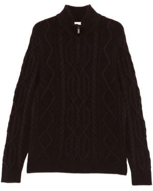 Bompard Cable-Knit Jumper - Black