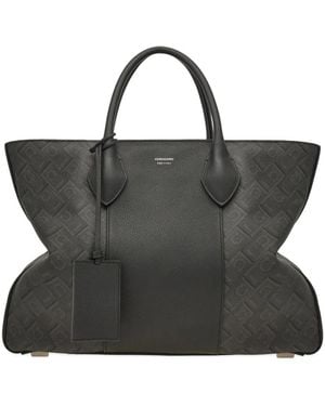 Ferragamo ガンチーニ ハンドバッグ - ブラック