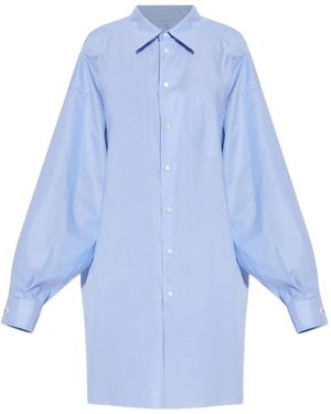 Maison Margiela バルーンスリーブ シャツ - ブルー