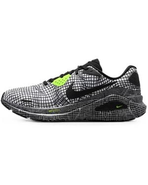 Nike Structure 26 Grid-Print Sneakers - Black