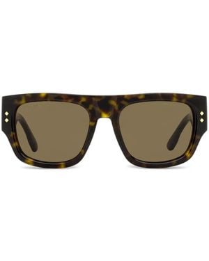 Gucci Gg1262 Rectangular-Frame Sunglasses - Brown