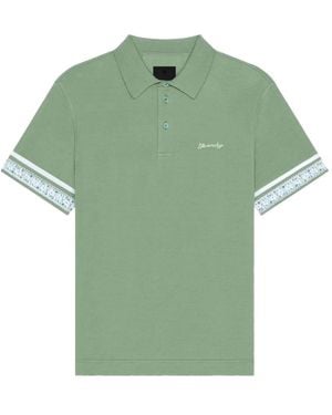 Givenchy Poloshirt Mit Gemusterten Bündchen - Grün