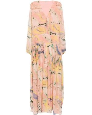 Alexis Diane Floral-Print Maxi Dress - Orange