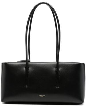 DeMellier Stockholm Logo-Stamp Shoulder Bag - Black