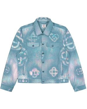 CASABLANCA Monogram Denim Jacket - Blue