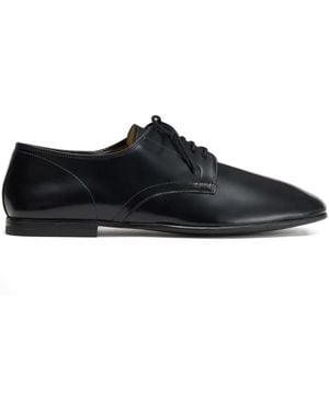 Lemaire Square-Toe Lace-Up Derby Shoes - Black