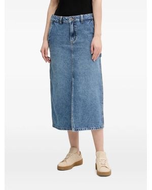 Dickies Denim Midi Skirt - Blue
