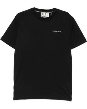 John Richmond Logo-Detail T-Shirt - Black