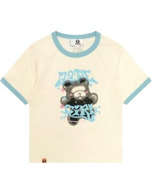 Aape By A Bathing Ape Ringer T-Shirt - White