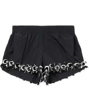PUCCI Embellished-Hem Shorts - Black