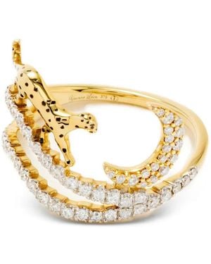 Yvonne Léon Dream Ring Met Diamant - Metallic