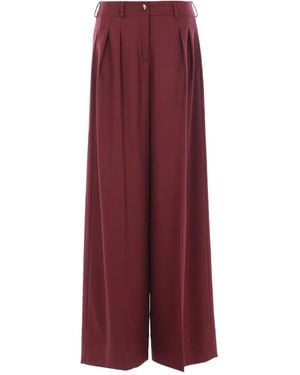 CRI.DA Plissierte Hose mit Klappentasche - Lila