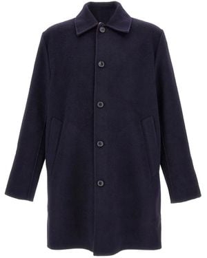 Paul Smith Double-Face Buttoned Coat - Blue