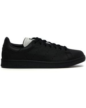 Yohji Yamamoto X Adidas Perforated Leather Trainers - Black