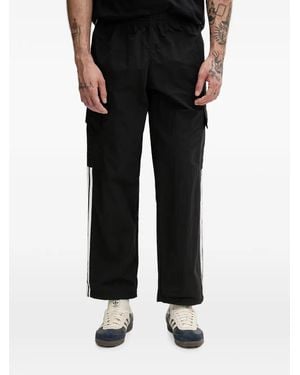 adidas Pantalon De Jogging 3-Stripe À Logo Brodé - Black
