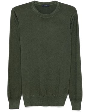 Fay Fine-Knit Sweater - Green