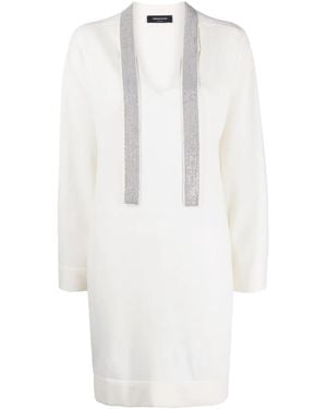Fabiana Filippi Ball-Chain Embellished Minidress - White