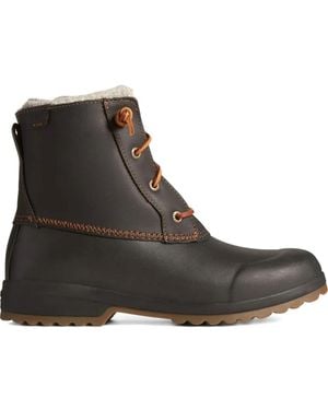 Sperry Top-Sider Maritime Repel Lace-Up Rubber Boots - Black