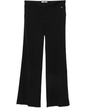Aniye By Rio Logo-Plaque Tailored Trousers - Black