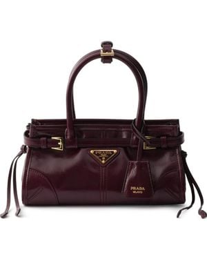 Prada Bonnie Leather Mini-Bag - Purple